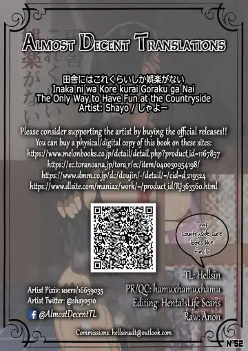 [Shayo] Inaka ni wa Kore kurai Goraku ga Nai | The Only Way to Have Fun at the Countryside Fhentai - Page 34