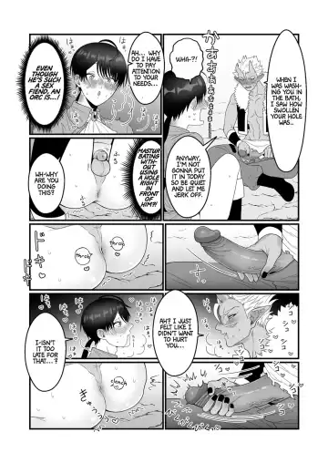 [Oishii Oshiri] Orc Aite ni Inmon Nashi de Mesu Ochi suru Wake Nai daro | Without a Lewd Crest, There's No Way I'd Be Fem-corrupted by an Orc! Fhentai - Page 23