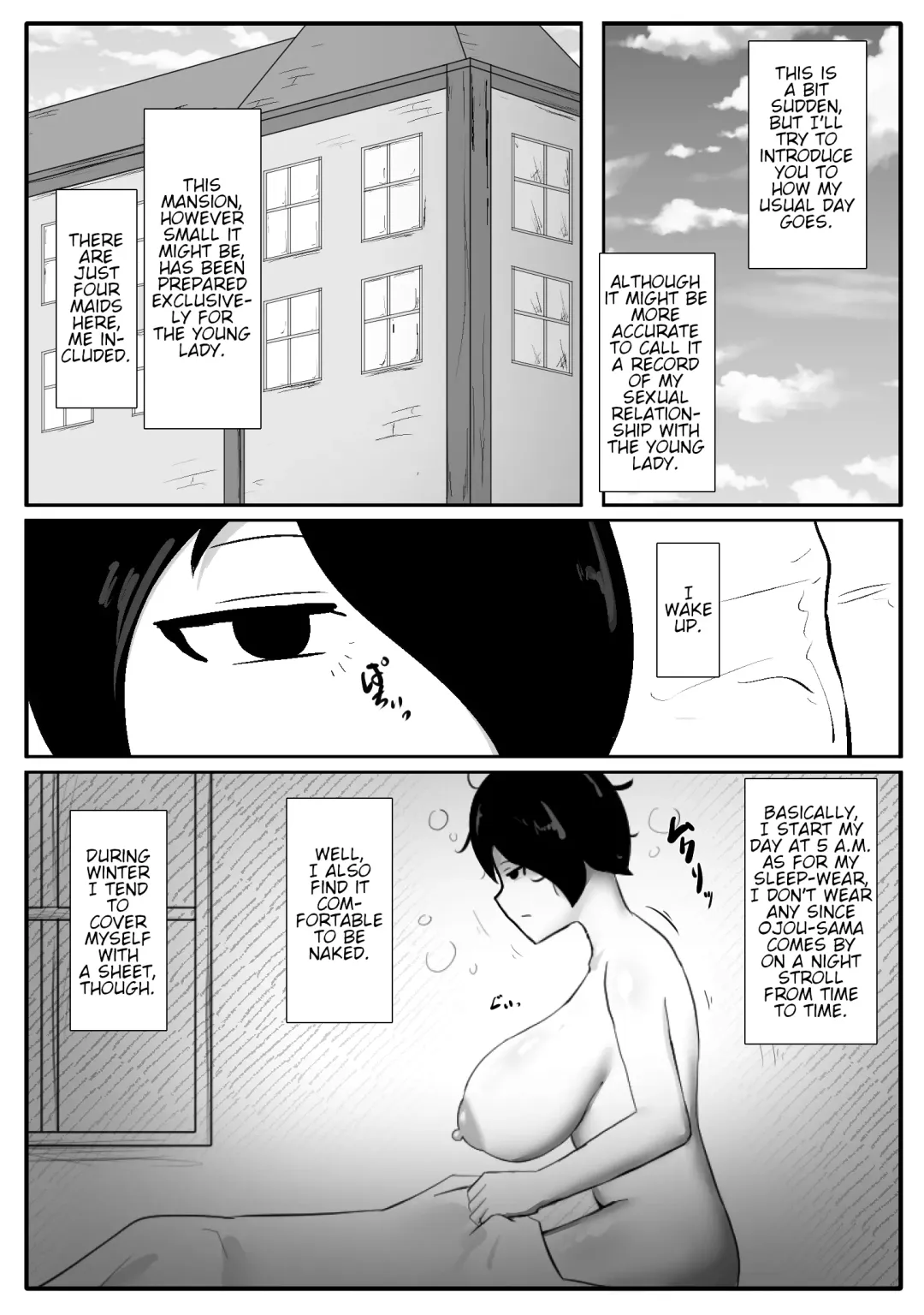 [Sirosoil] Futa Ojou-sama no Asadachi o Muhyoujou Maid ga Sei Shori Suru Manga Fhentai - Page 2