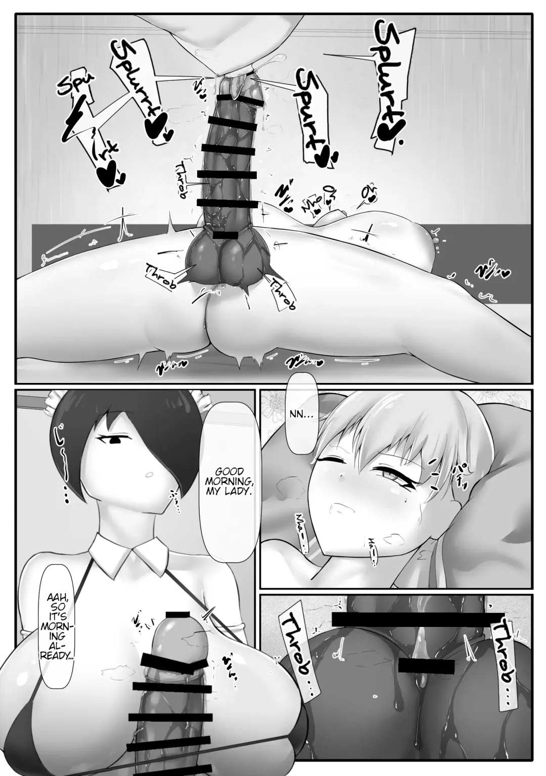 [Sirosoil] Futa Ojou-sama no Asadachi o Muhyoujou Maid ga Sei Shori Suru Manga Fhentai - Page 6