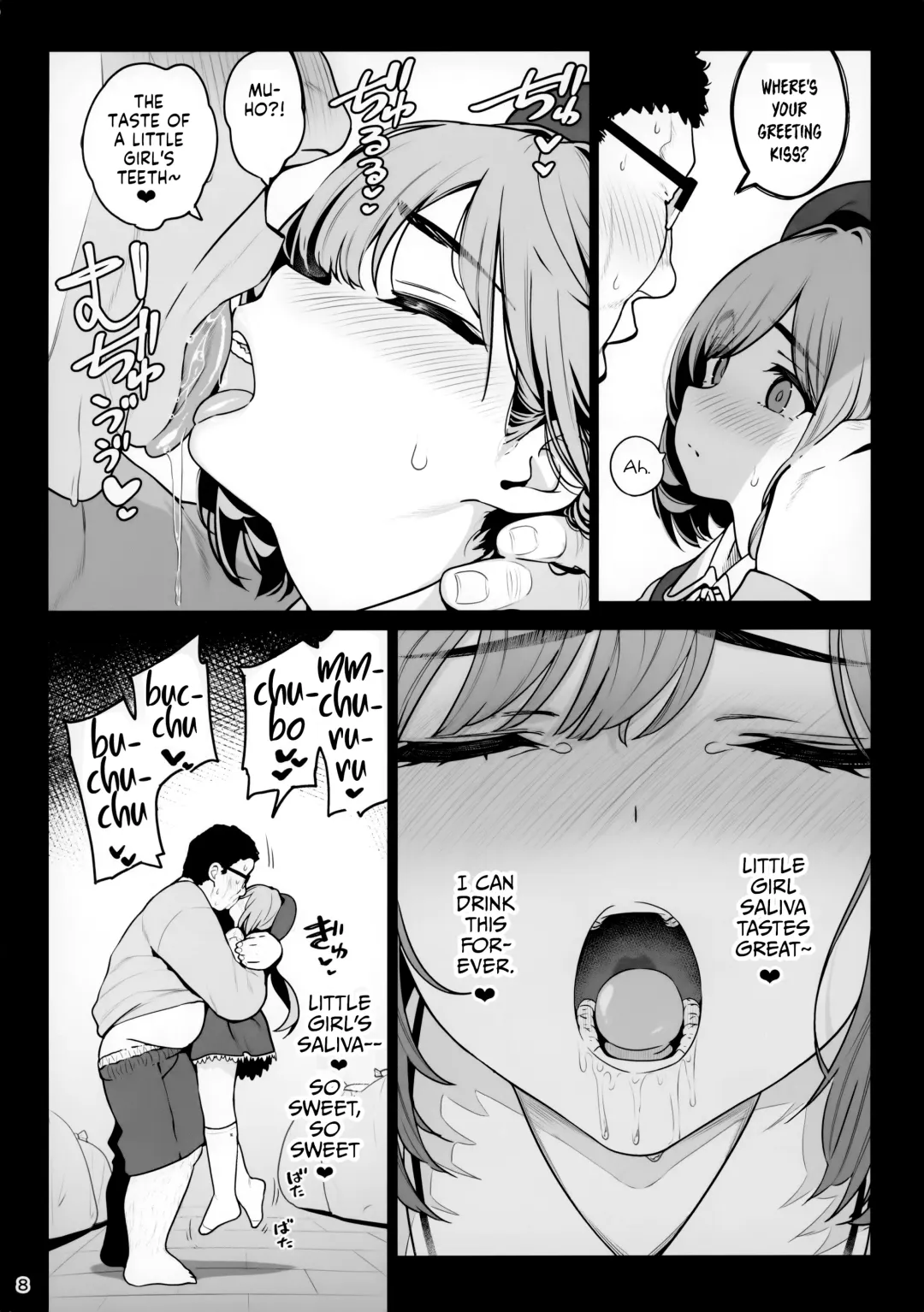 [Santa] Otonari-san e. Anata no Musume-san ga Amarini Kawaikute Kenage de Atama mo Yokute, Boku no Risou no Onaho ni Pittari datta node, Shichaimashita--Saimin Tanetsuke Fhentai - Page 9