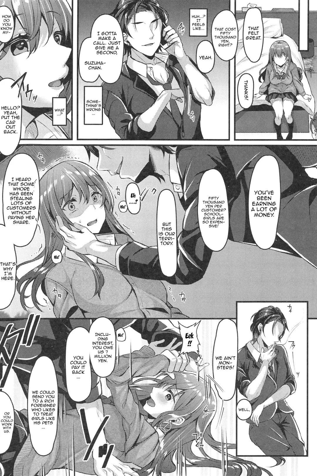 [Kurata Muto] Enkou JK ga NO1 Awahime ni Ochiru made | Until This Innocent Schoolgirl Ends Up Becoming The No.1 Sex Worker Fhentai - Page 5