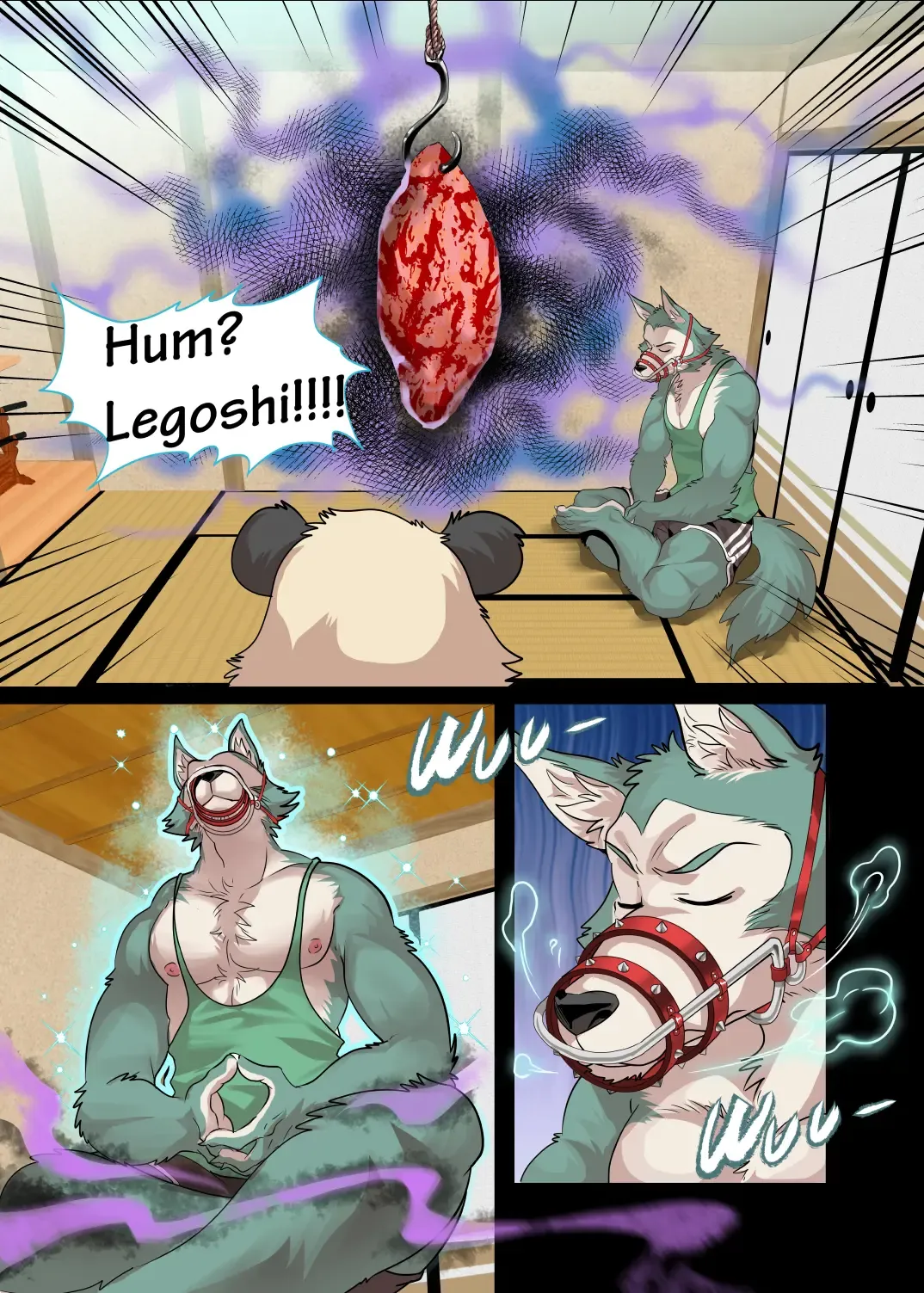 [Kuma Hachi] Panda's Hell Training - BEASTARS dj Fhentai - Page 2