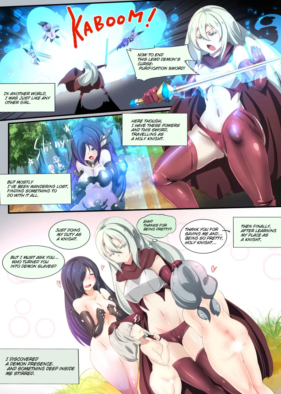 Masochist Girl Reincarnated as a Cool Knightess Fulfills her Dreams of being Lewdly Corrupted Fhentai - Page 38