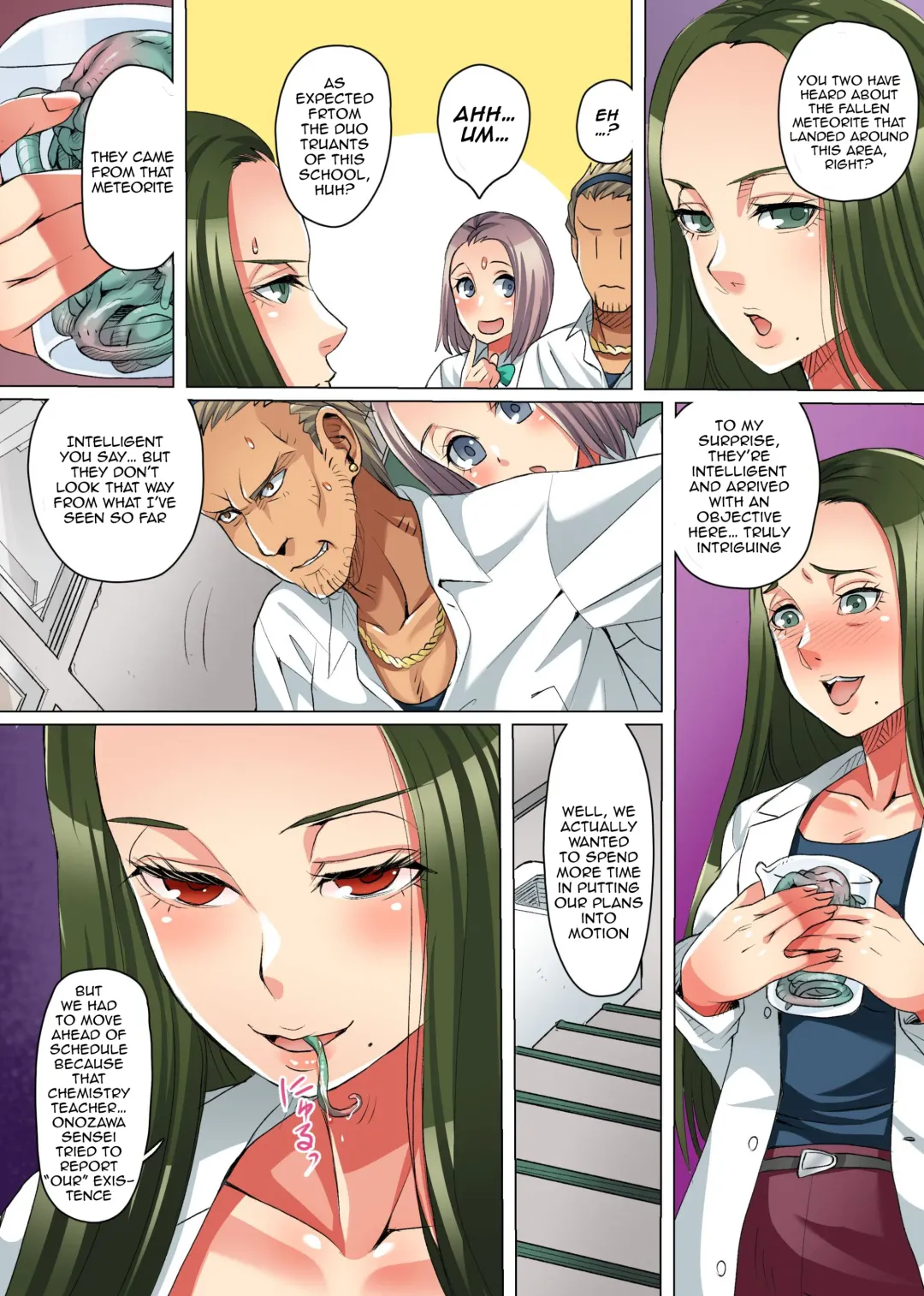 Zetsubou no Kyoushitsu ~Shokushu ni Kiseisare Sennou Sarete Kyouki e to Ochiteyuku Manabiya~ | Classroom Of Despair ~The School Where Everyone Starts Sexually Falling To Hypnotic Tentacles~ Fhentai - Page 16