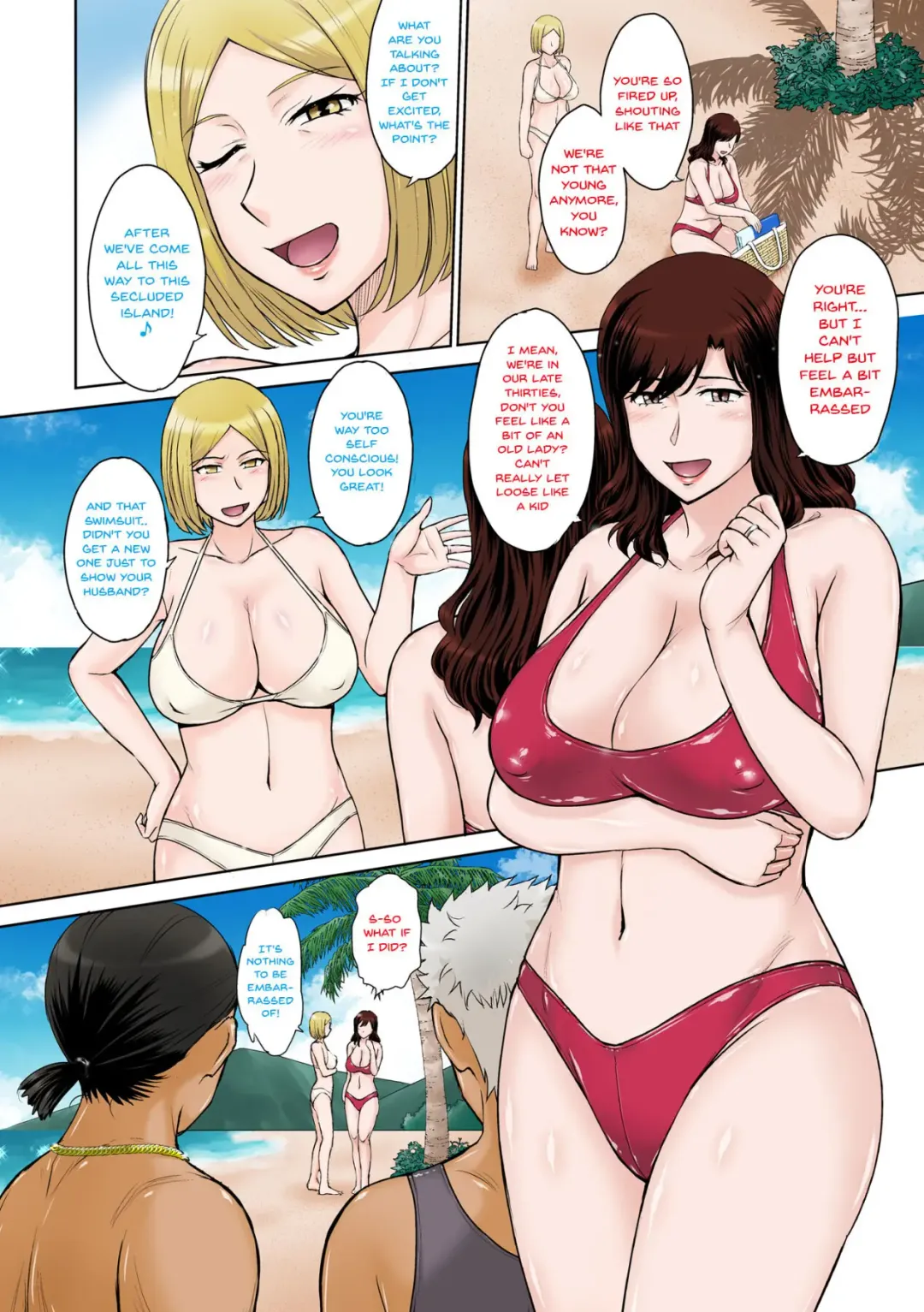 [Tsukino Jyogi] Hitozuma Nanpa! Namahame!! Resort Island | Wife Seduction! And Fucking!! Resort Island Fhentai - Page 3