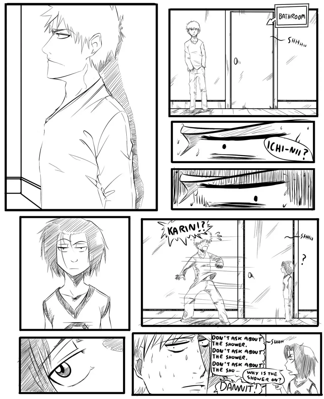 Shower Trouble[][bleach) Fhentai - Page 1