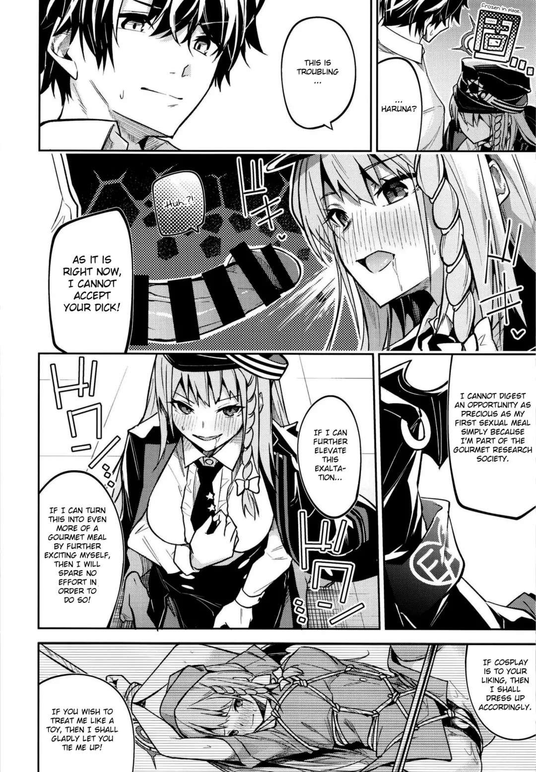 [Hetaren] Kurodate o Shiro ni Someru Seishoku Kenkyuu o | Sexual Gourmet Research: Dyeing Kurodate White Fhentai - Page 8