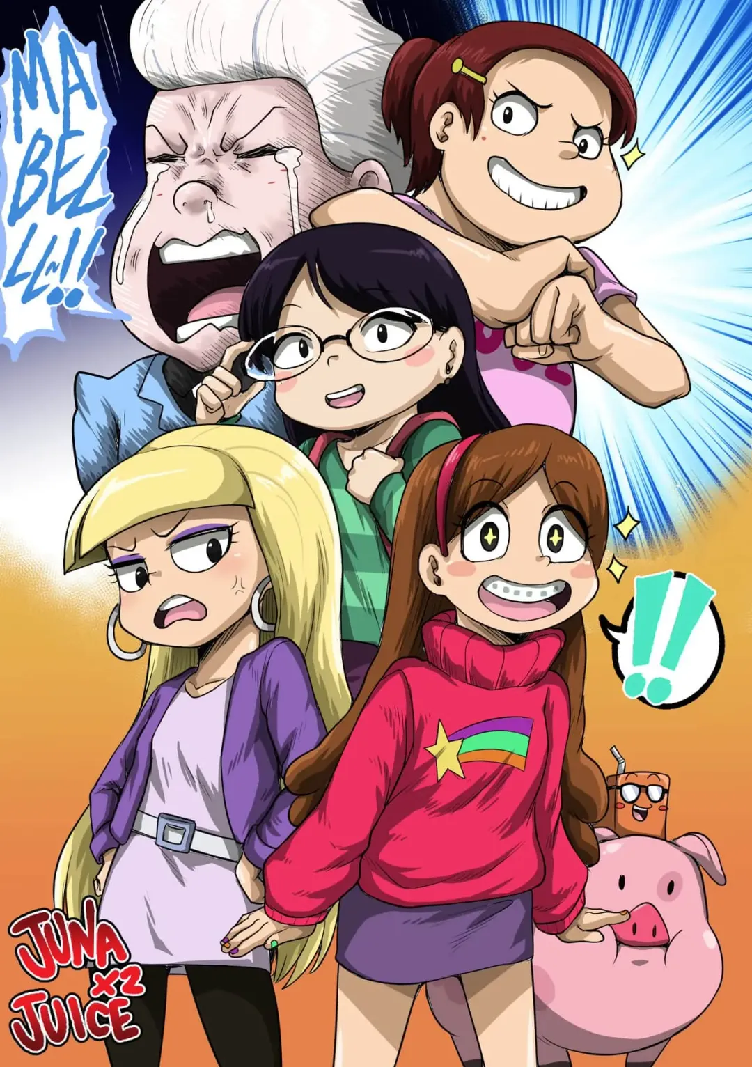 [Juna Juna Juice] Gravity Falls Graffiti Fhentai - Page 4