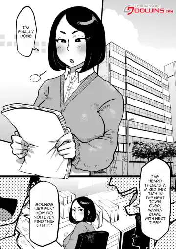 [Muchimuchi Chiaki] Jimi OL-san kon'yoku e iku!! | Welcome To Mixed Bathing With a Modest Office Lady!! Fhentai - Page 2