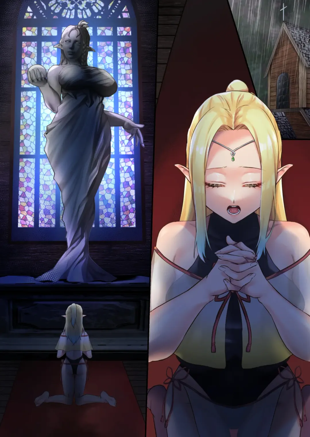 [Bangetsu Setsuka] Houshi Shintaku -Tentacle Oracle- Fhentai - Page 38