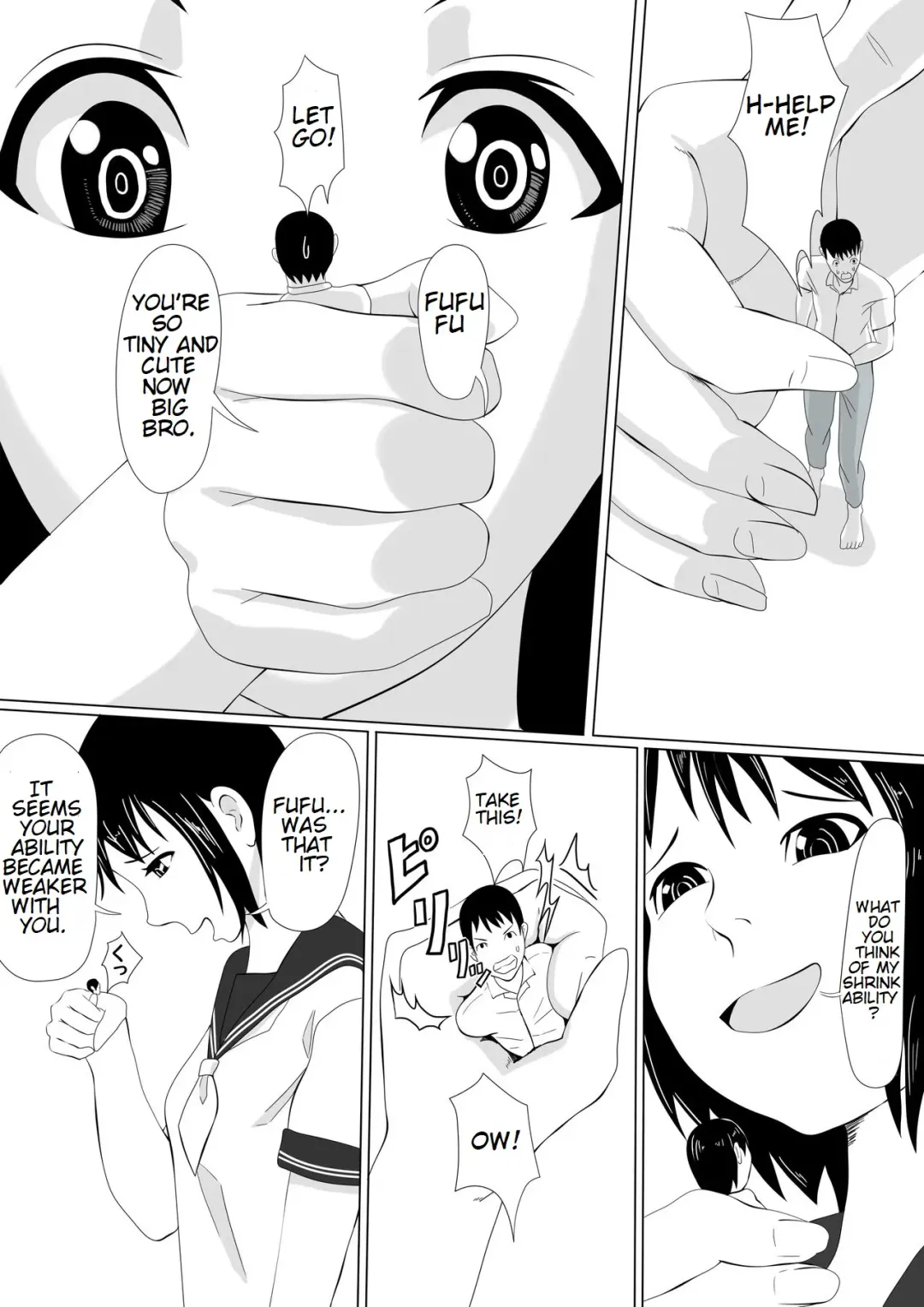 Imouto ni Chiisaku Sarete Sukihoudai | Shrunken By Your Little Sister Fhentai - Page 7