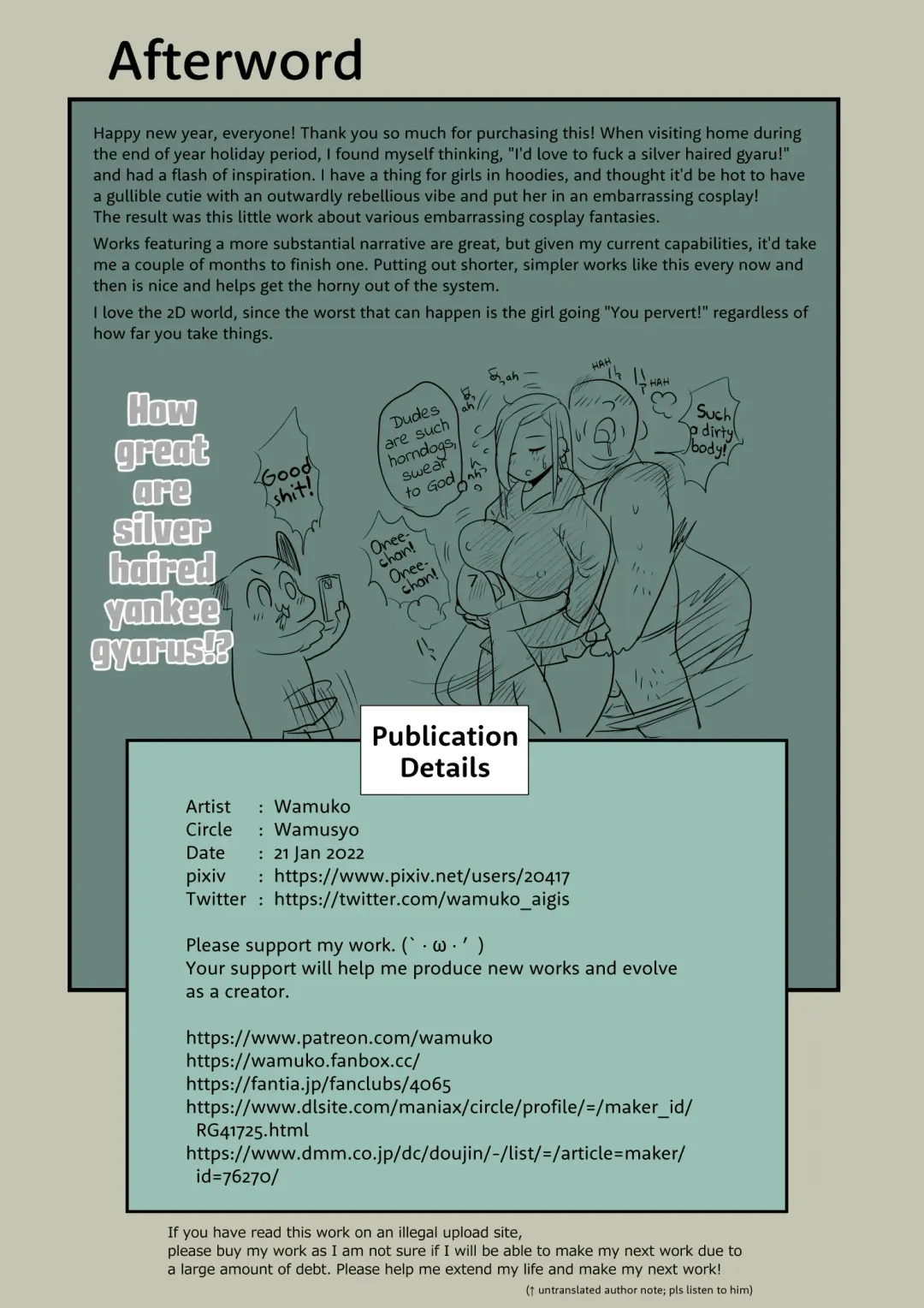 [Wamuko] Yankee Shiro Gyaru-chan de Ero Mousou | Erotic Fantasies with a Cute Yankee Shiro-Gyaru Fhentai - Page 21