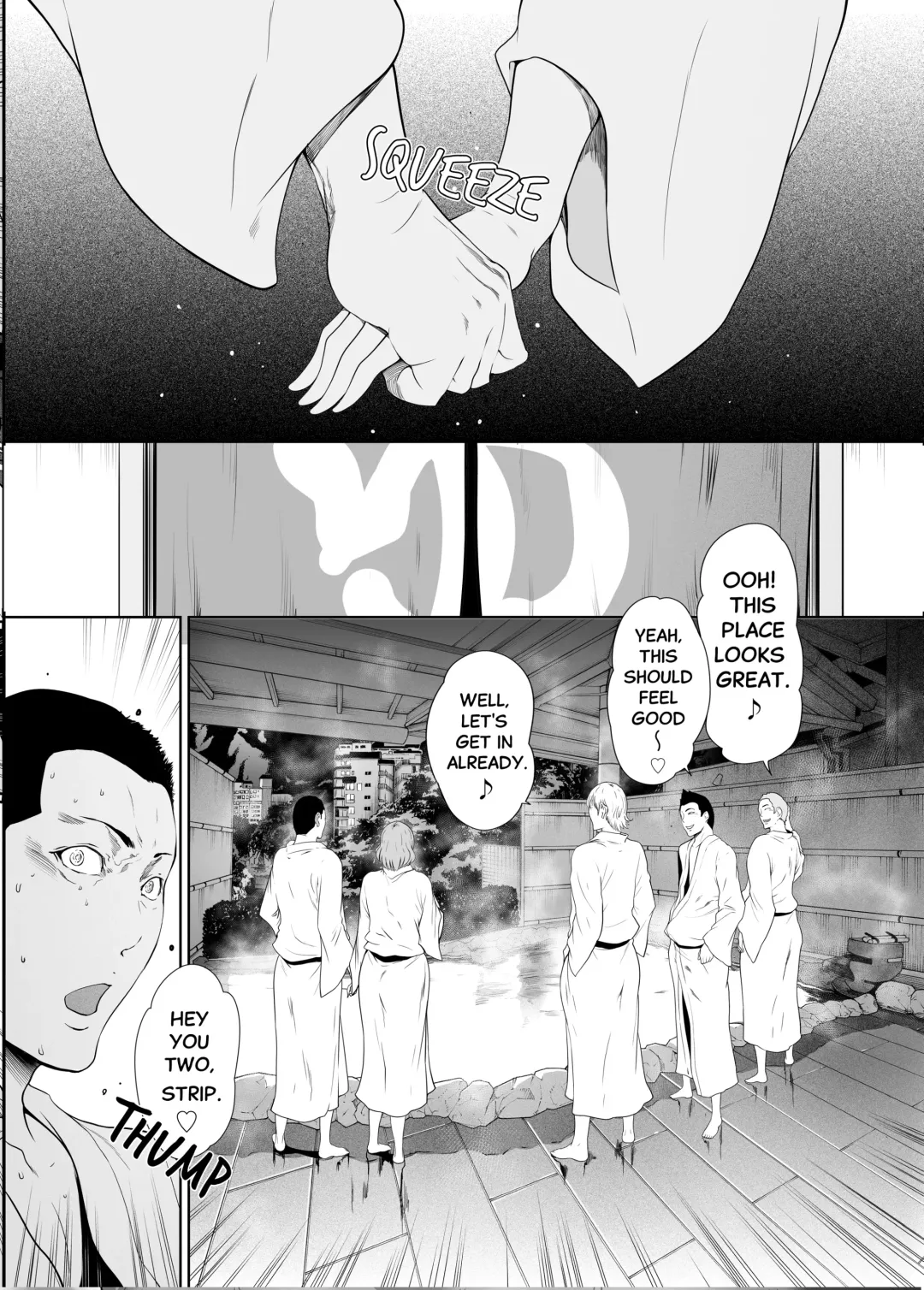 [Linda] My wife became a Cum Dump for her Circle of Friends at the Hot Springs Fhentai - Page 34