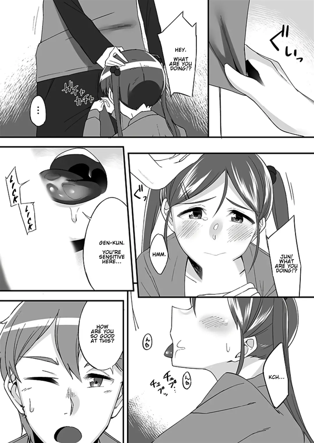 [Ogawa Eru] "Imouto no Karada no Kanojo" to "Kanojo no Karada no Imouto", Docchi no Naka ga Kimochi Ii? Chapters 1-2 Fhentai - Page 27