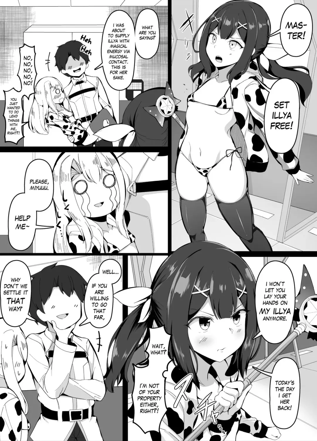 [Corundum] Oppai ni Makete Shimau Master | Master can't win against boobs Fhentai - Page 1