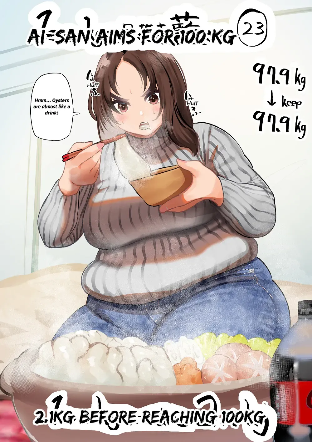 [Fukuhara Takaya] Ai Gains 10kg in 100 Days + Ai aims for 100kg Fhentai - Page 78