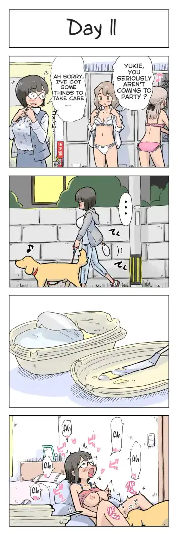 [Lithium] 100-nichigo ni Aiken to Sex suru Jimi Kyonyuu Megane-chan Fhentai - Page 12