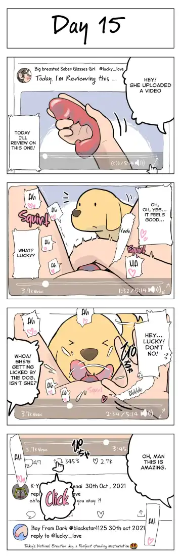 [Lithium] 100-nichigo ni Aiken to Sex suru Jimi Kyonyuu Megane-chan Fhentai - Page 16