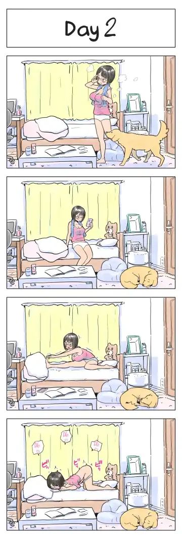 [Lithium] 100-nichigo ni Aiken to Sex suru Jimi Kyonyuu Megane-chan Fhentai - Page 3