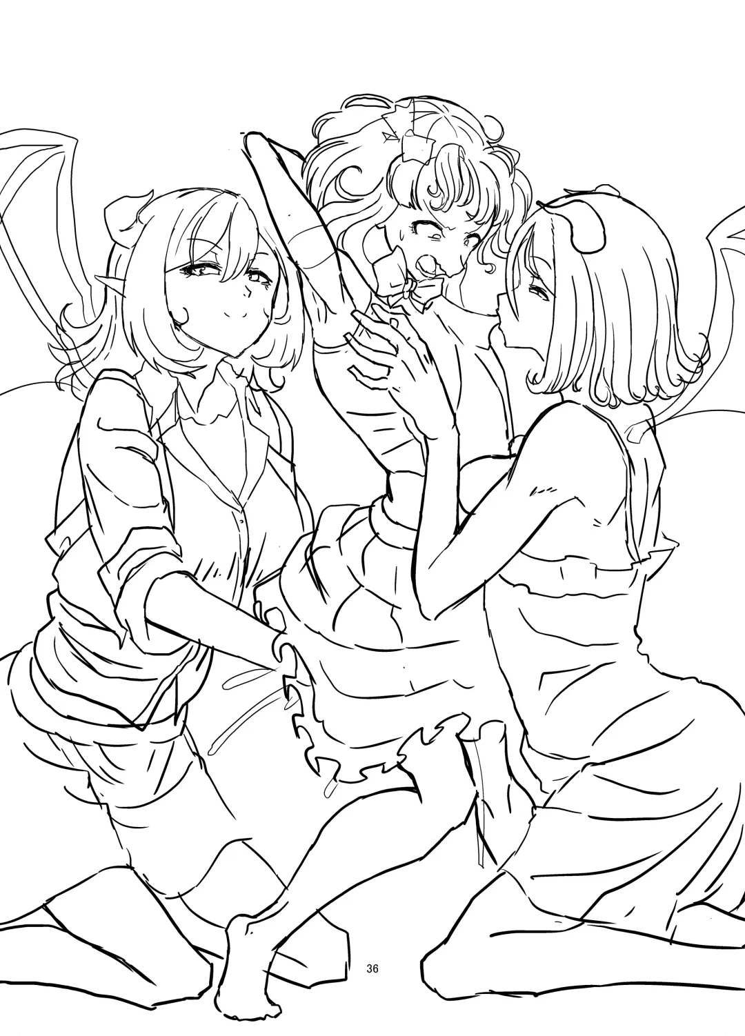 [Shirokarasu] Mahou Shoujo Bluebell vs Futago Inma Fhentai - Page 37