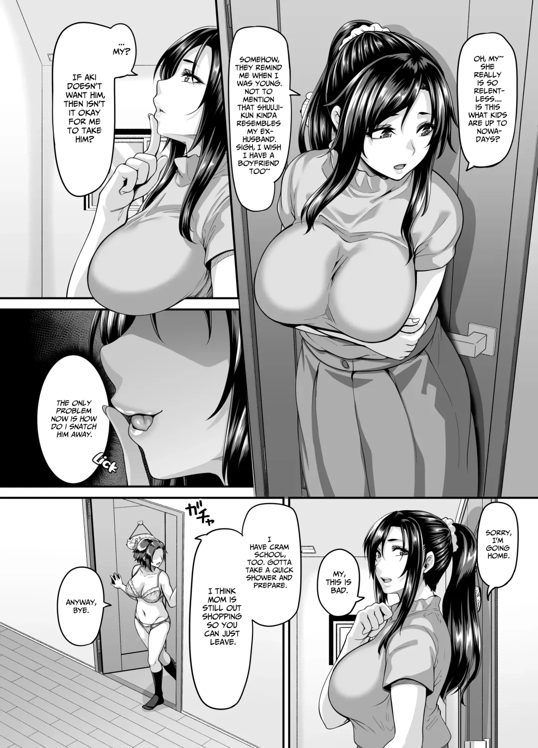 [Kazuhiro] Sukebe na Musume no Otoshikata Dosukebe na Oba-san ga Shikonde Ageru | A slutty old lady will tell how to make her slutty daughter fall for you Fhentai - Page 15