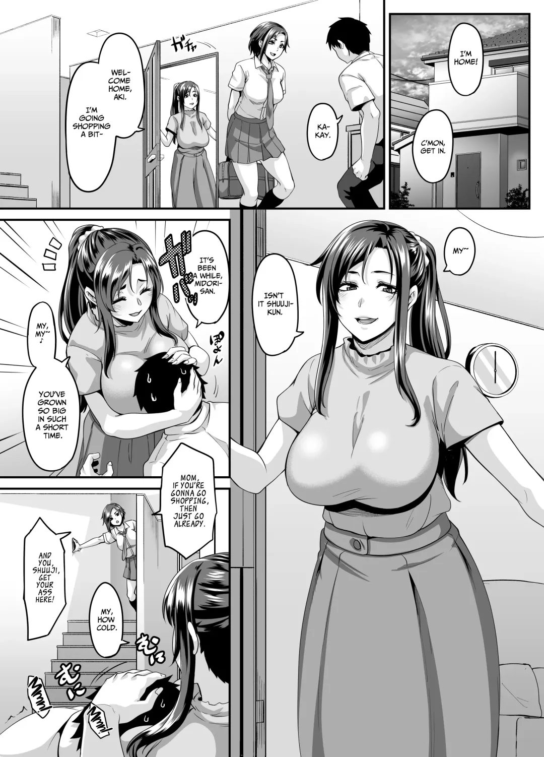 [Kazuhiro] Sukebe na Musume no Otoshikata Dosukebe na Oba-san ga Shikonde Ageru | A slutty old lady will tell how to make her slutty daughter fall for you Fhentai - Page 4