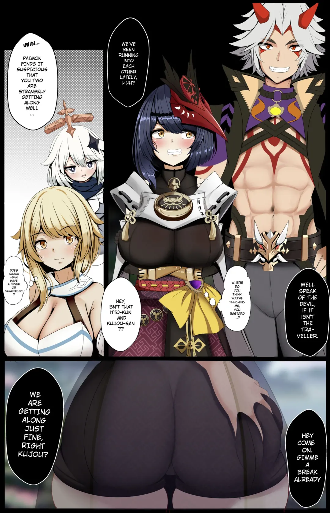 [Atelier Astraea] Kujou Sara x Arataki Itto Fhentai - Page 2