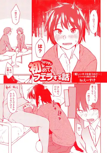 Read [Esuke] Itoshii Kimi o Kuruu hodo... Toranoana Gentei Shousasshi Tsubasa ga Hajimete Fella suru Hanashi - Fhentai