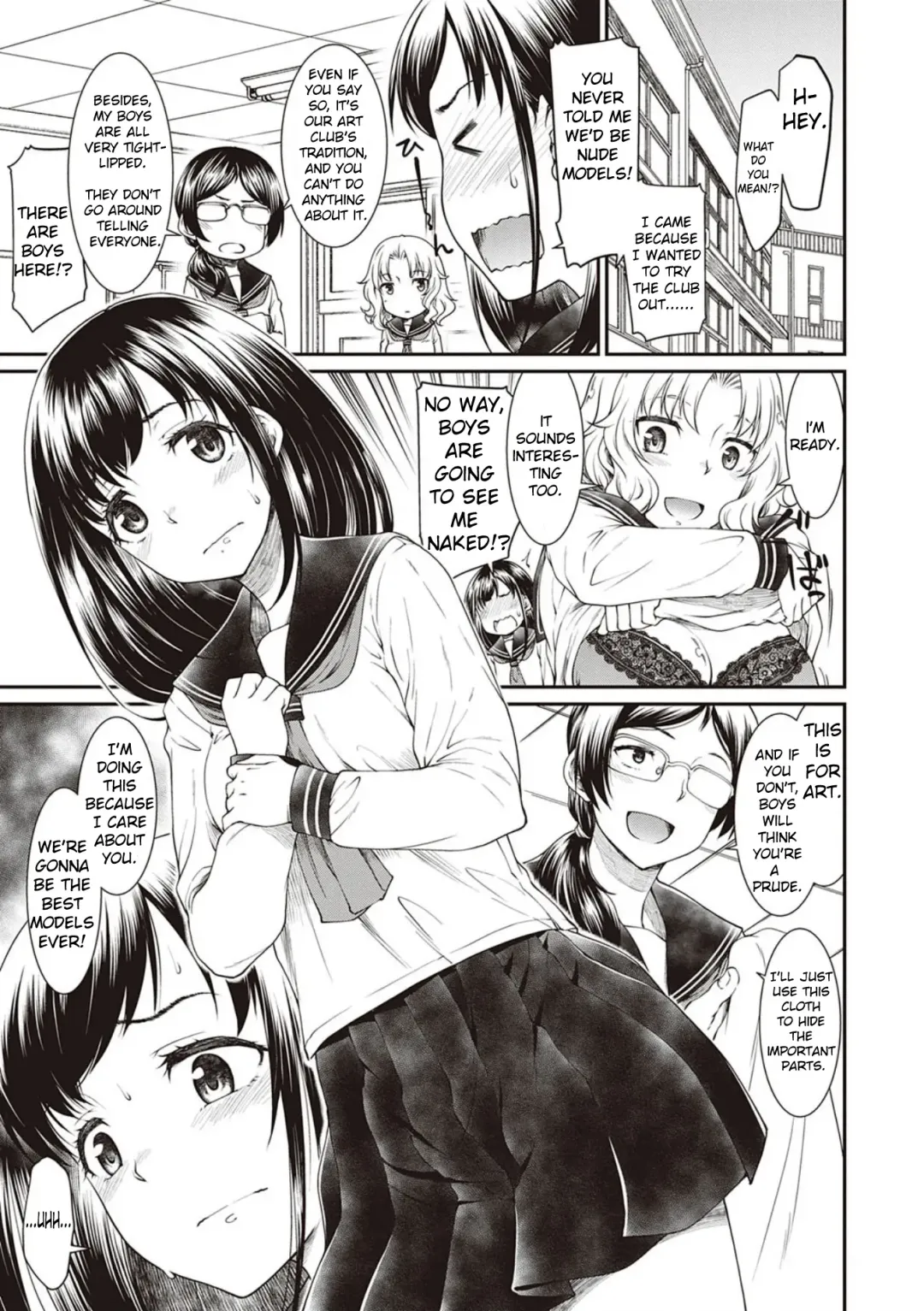 [Hisakawa Tinn] Kono Bijutsubu ni wa Mondai ga Aru Rashii | The art club has a problem Fhentai - Page 1