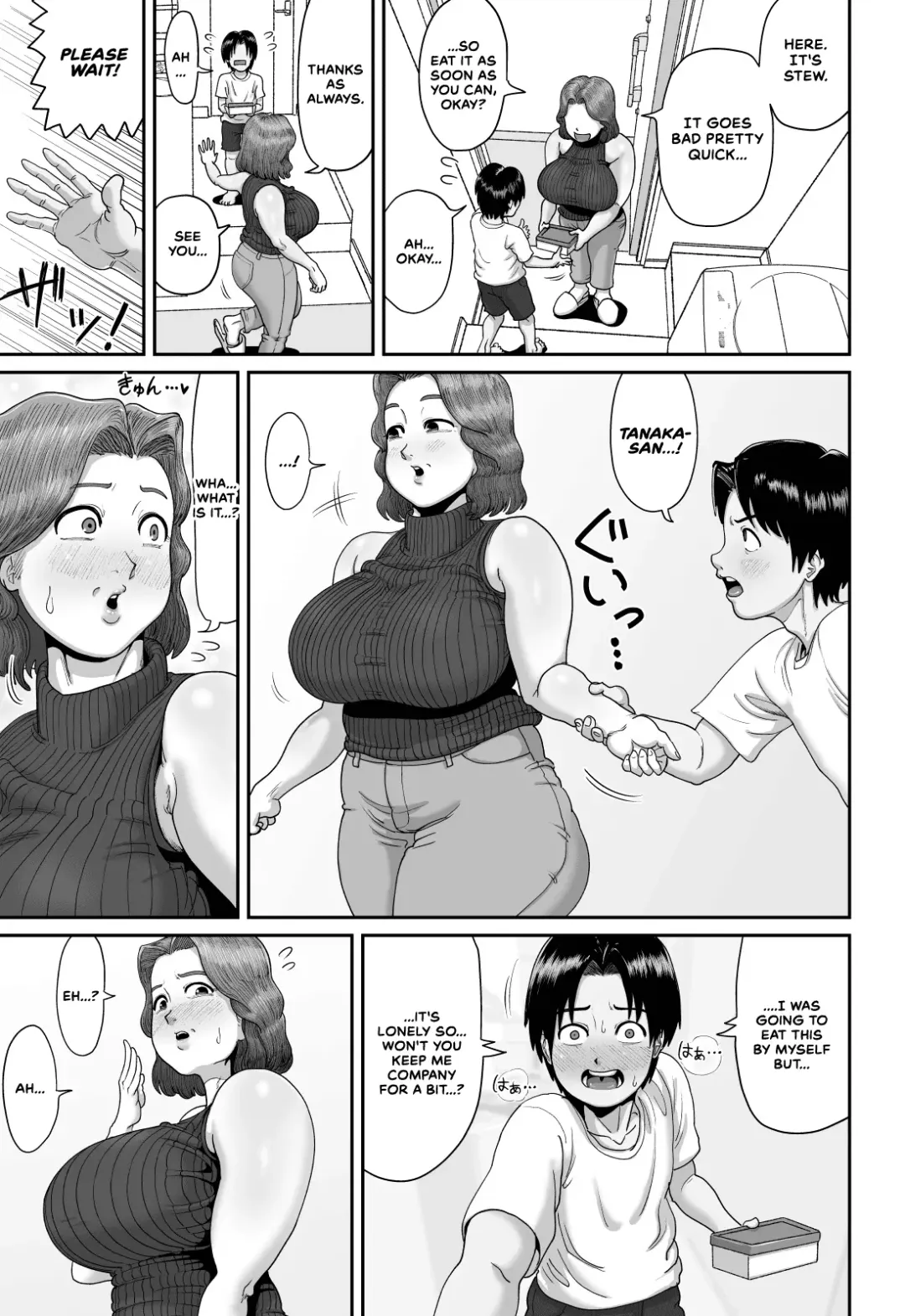 [Azamidon] Bakunyuu Hitozuma Jukujo no Ecchi na Osusowake | An Extremely Busty Married MILF's Sexual Sharing Fhentai - Page 10