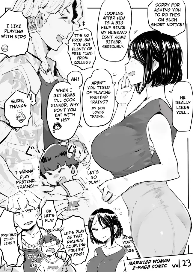 [Haitukun] Hitozuma Futakoma | Married Woman 2-Page Comic Fhentai - Page 73