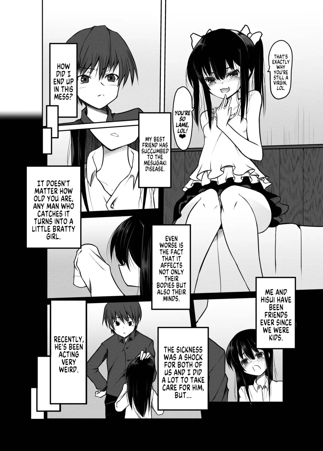 [Doburocky] "Otona nanoni Doutei w Dassaa w" toka Aotte kita TS Mesugaki o Wakaraseru! | Teaching TS Mesugaki a Lesson! Fhentai - Page 2