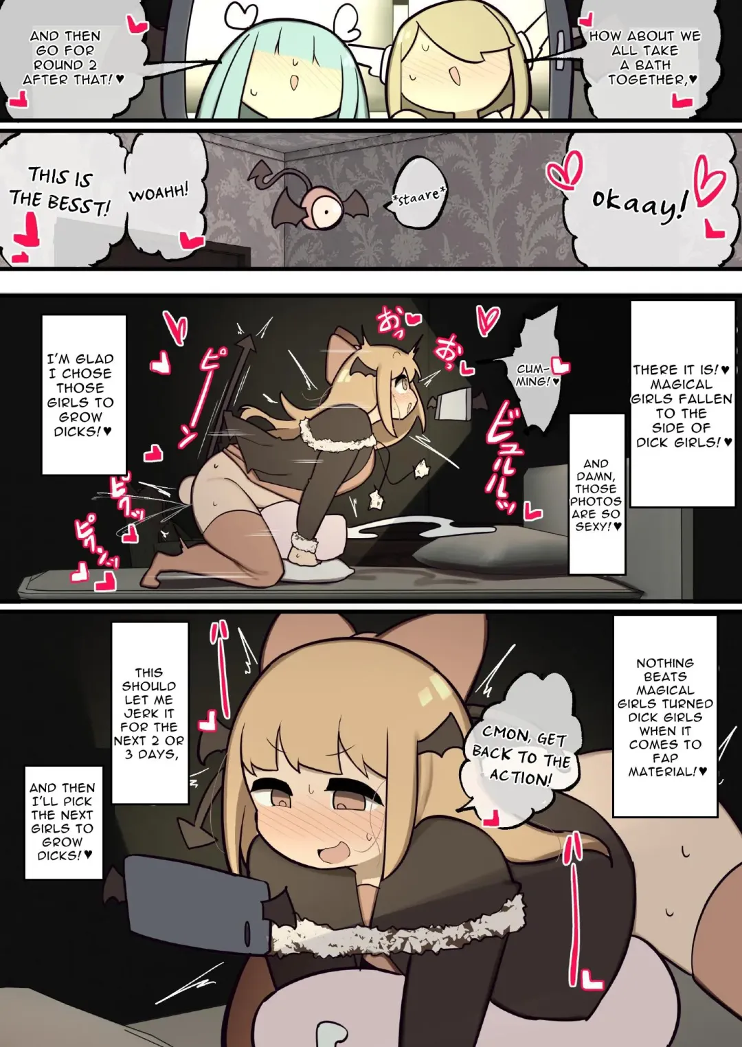 [Momomo - Momomo Gasshuukoku] Futanari Mahou Shoujo Chinchin Hayasareta node Fan no Onnanoko Tabechaima~su | Futanari Magical Girls ~Grow Dicks and Have Their Way With Their Fans~ Fhentai - Page 34