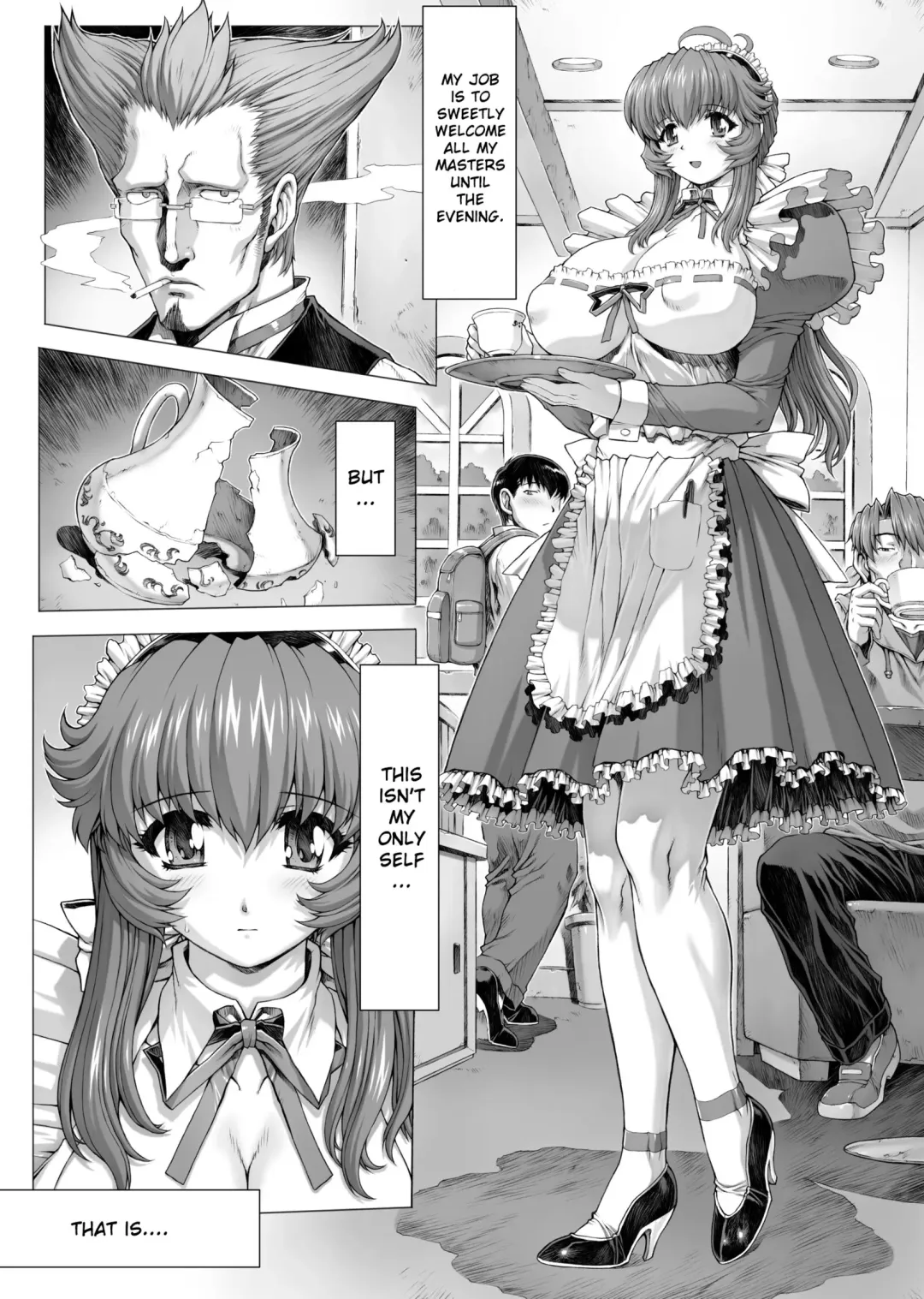 [Mogudan] Bakunyuu Maid Kari Zenpen | Big Breasts Maid manga♥ Fhentai - Page 2