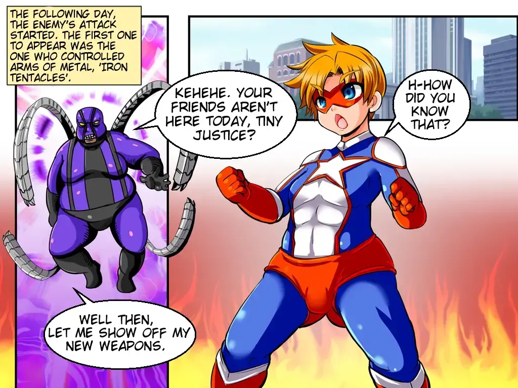 [Marimo] TINY JUSTICE - The Hero Boy Defeat Rape Fhentai - Page 4