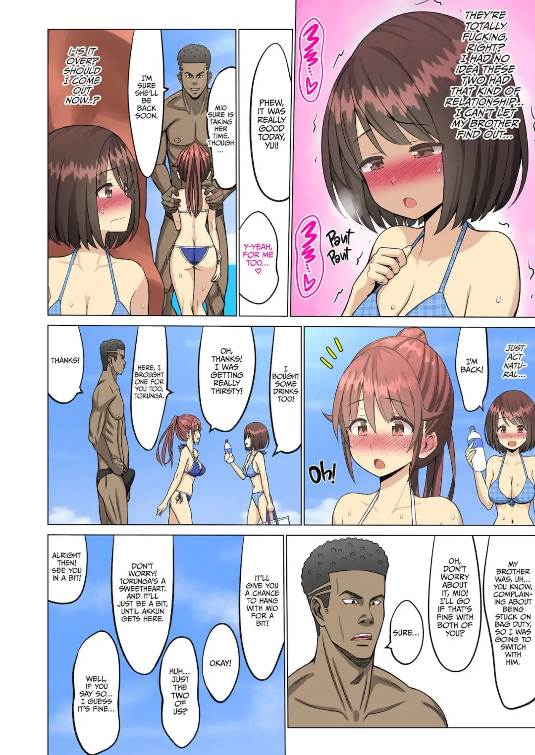 Suki Datta no ni... Natsu ~Osananajimi no Cheerleader ga Kokujin Ryuugakusei ni~ | But I Loved Her... Summer Chapter: My Cheerleader Friend Got Taken by a Foreign Student Fhentai - Page 35