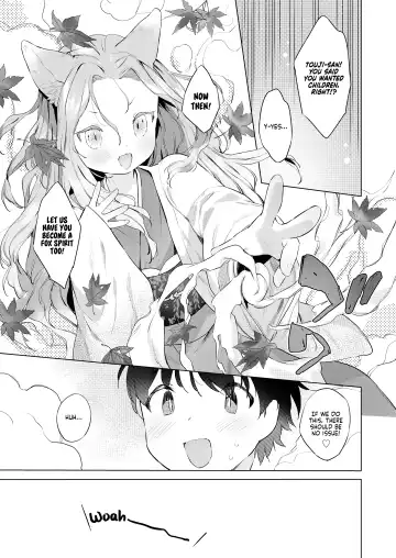 [Mutou Mato] Yowai 200 Chai Okitsune-chan to Oshidori Fuufu Seikatsu. Dai 4 Wa | 200 Year Old Fox Girl and Her Happily Married Life. Part 4 Fhentai - Page 5