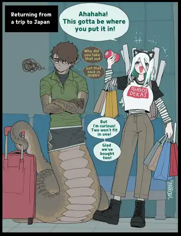 [Sparrowl] Wholesome diligent husband x Lewd sleepy Snake wife Fhentai - Page 33