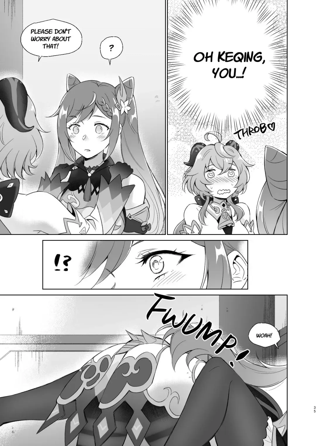 [Negom] Ganyu to Ecchi ga Shitai! - Sleep with me, Ganyu Fhentai - Page 34