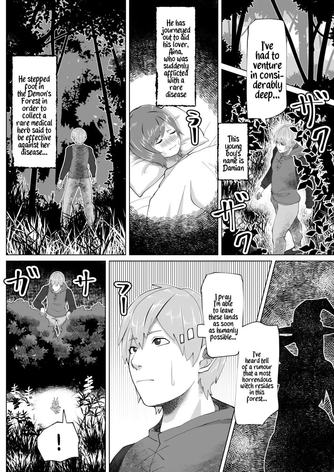 [Bekobeko] Futanari Majo no Mori | The Futanari Witch's Forest Fhentai - Page 2