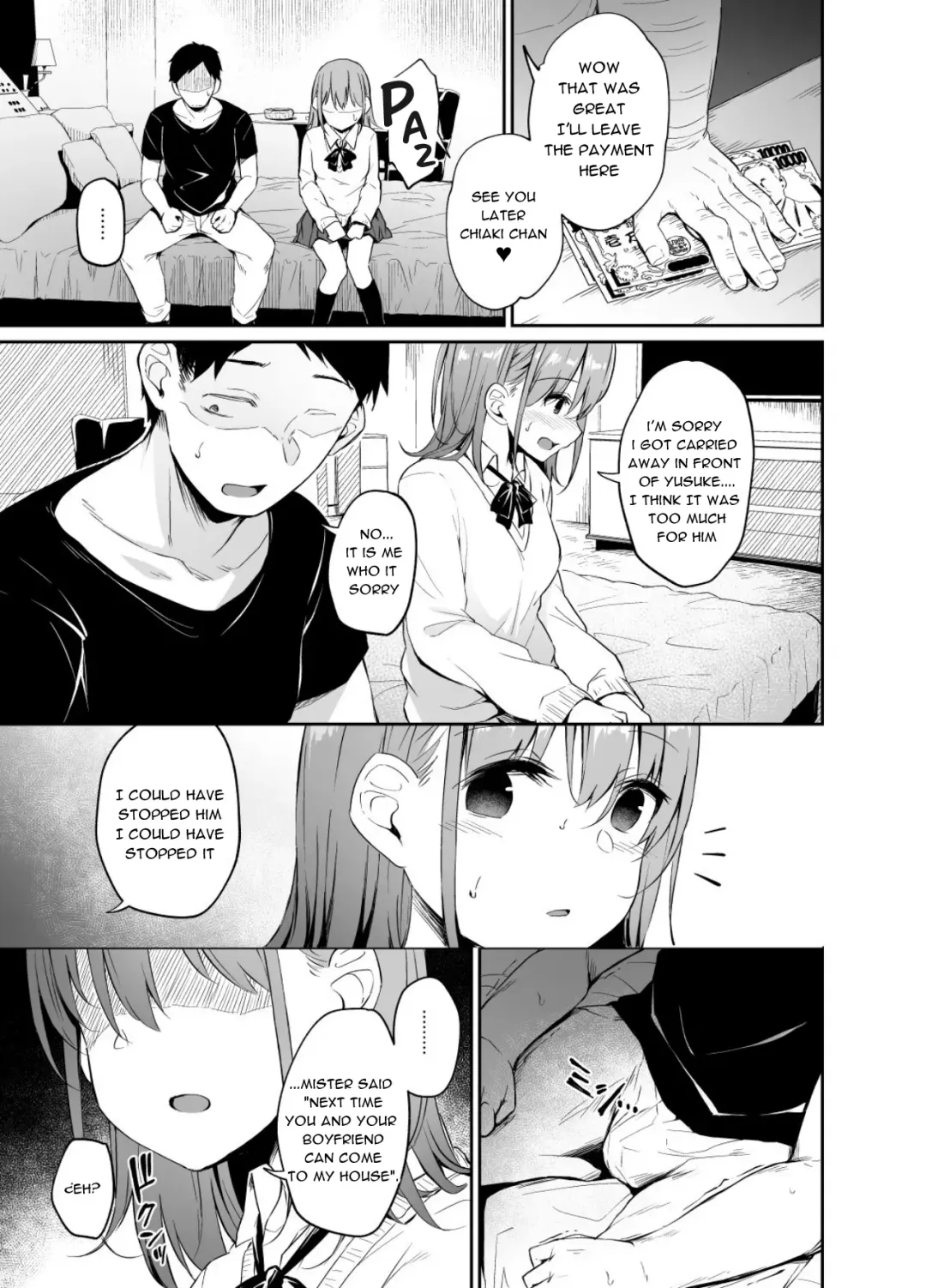 [Hitoi] Enkou Kanojo to Kengakukai | Paid dates with my girlfriend prostitute side-by-side experience Fhentai - Page 30