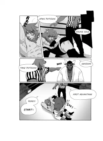 [Nomifuki] Bear Hug Battle (Vol. 4) - Genshin vs YoungSoul Fhentai - Page 12