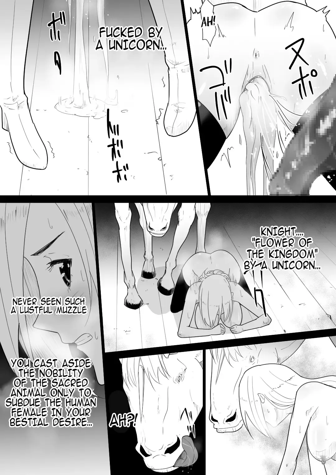 [Freya] Aiba ni Hamerareta Onna Kishi | Female knight who fucked by her own steed Fhentai - Page 36