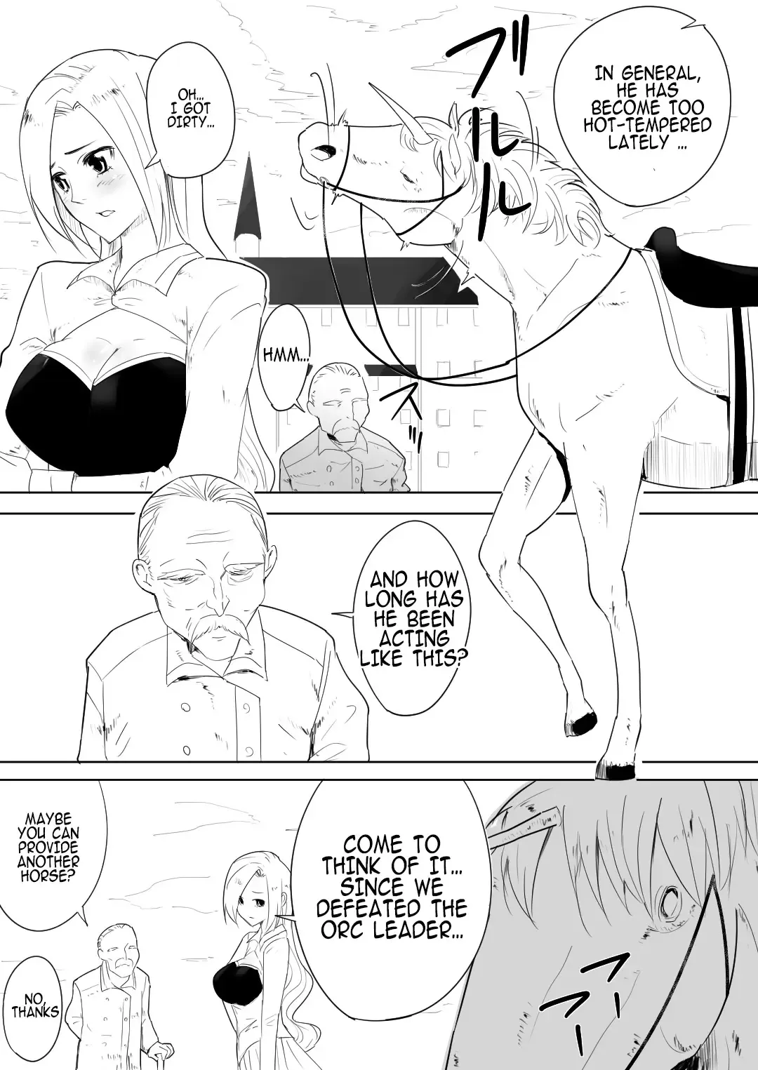 [Freya] Aiba ni Hamerareta Onna Kishi | Female knight who fucked by her own steed Fhentai - Page 8