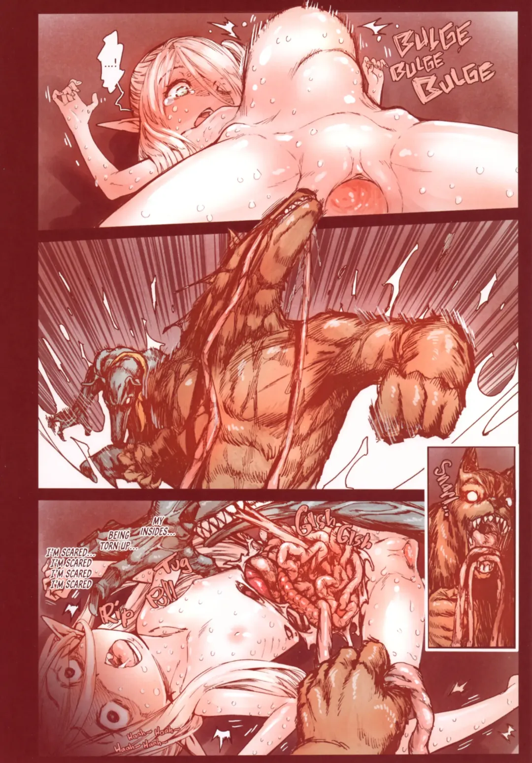 [Kyaradain] Chiisana Elf to Yaban na Juujin | The Little Elf and the Savage Beastmen (decensored) Fhentai - Page 35