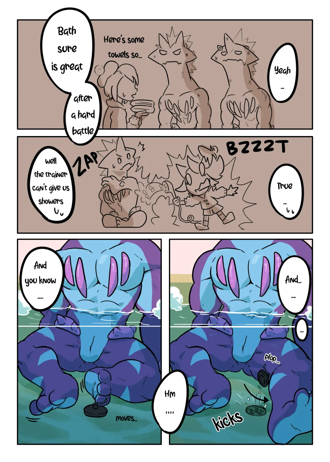 [Omyurice] Toxtricity's Bath Time Fhentai - Page 3