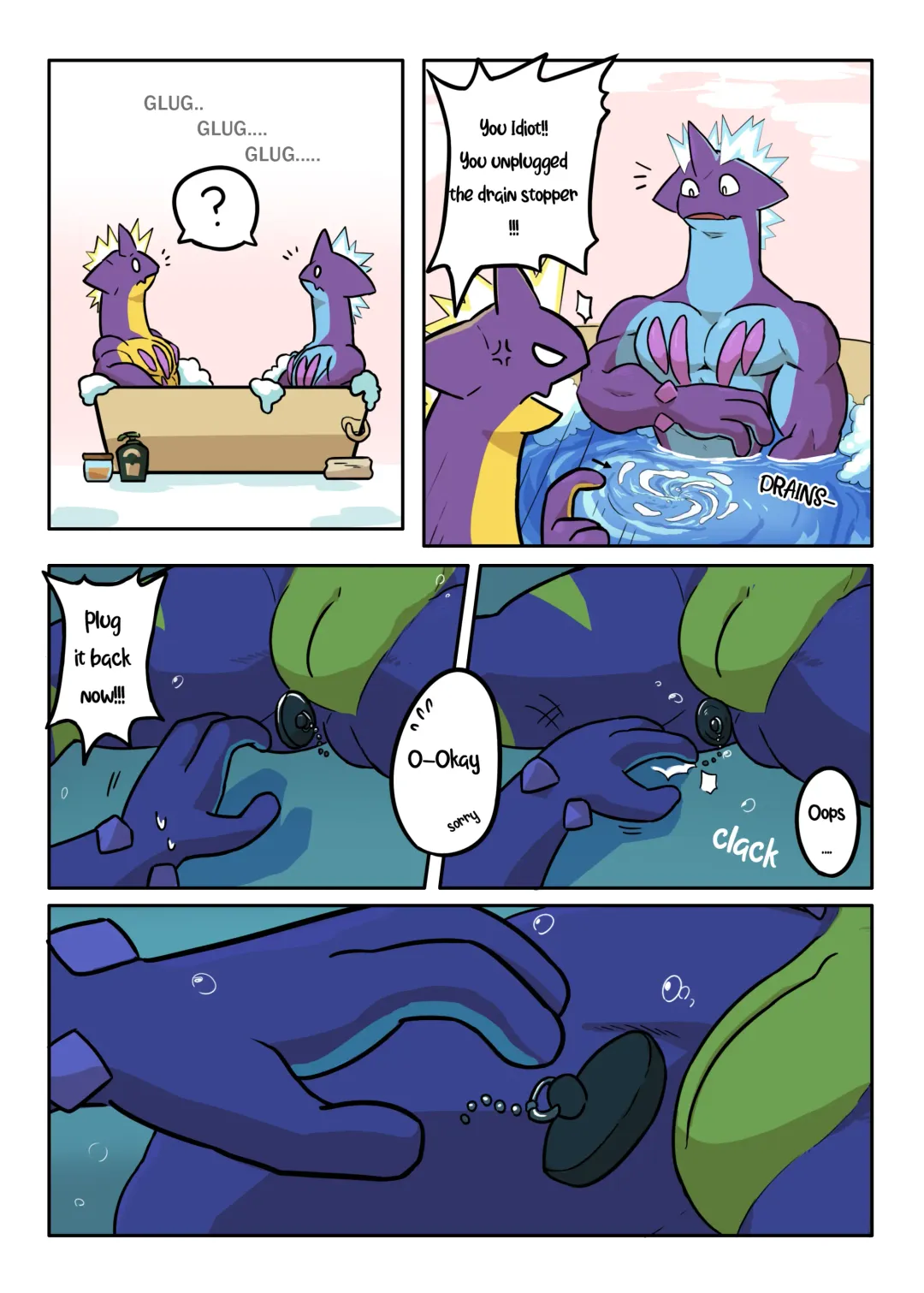 [Omyurice] Toxtricity's Bath Time Fhentai - Page 4