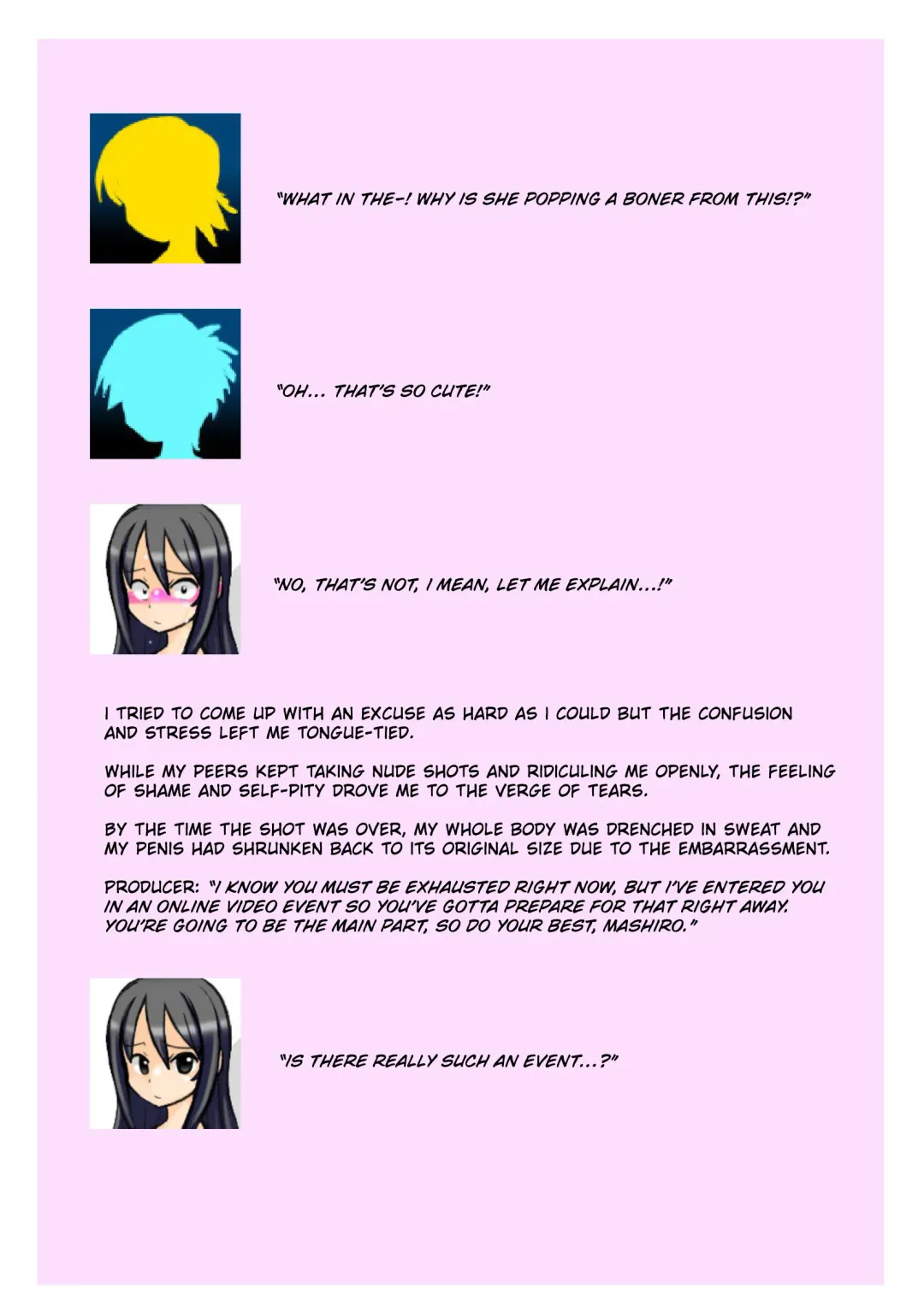 Hadaka Odori Kouza ~Houkei Futanari Idol Mashiro Hen~ | ~Phimosis Futanari Idol Mashiro~ Stripshow Course Fhentai - Page 12