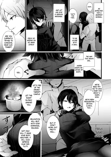 [Fujisaki Fujiko] Kakkou no Rakuin ~Ninkatsu Kyonyuu Hitozuma ga Biyaku Jirashi Massage ni Kokomo mo Karada mo Ochiru made~ Fhentai - Page 6